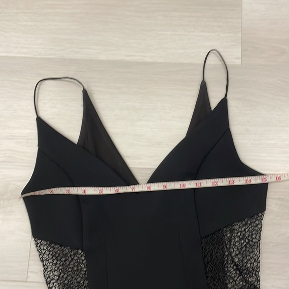 Nicholas Crepe Insert Midi Black Dress - Picture 14 of 16